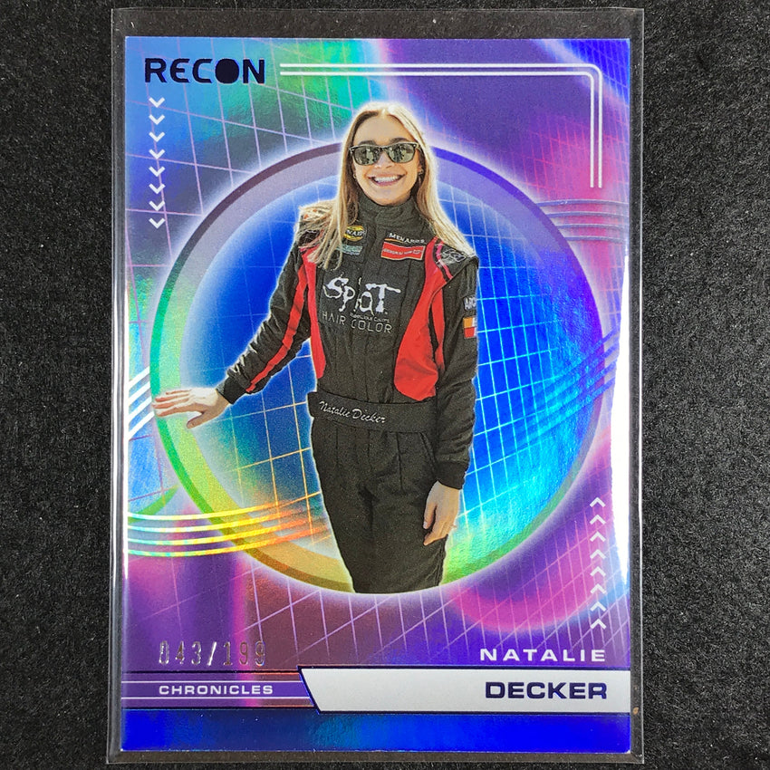 2023 Chronicles Racing Natalie Decker Recon Blue 43/199