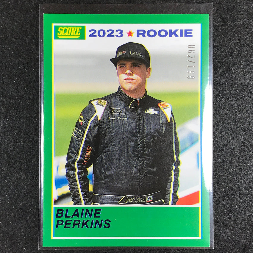 2023 Chronicles Racing Blaine Perkins Score Rookie Blue 62/199