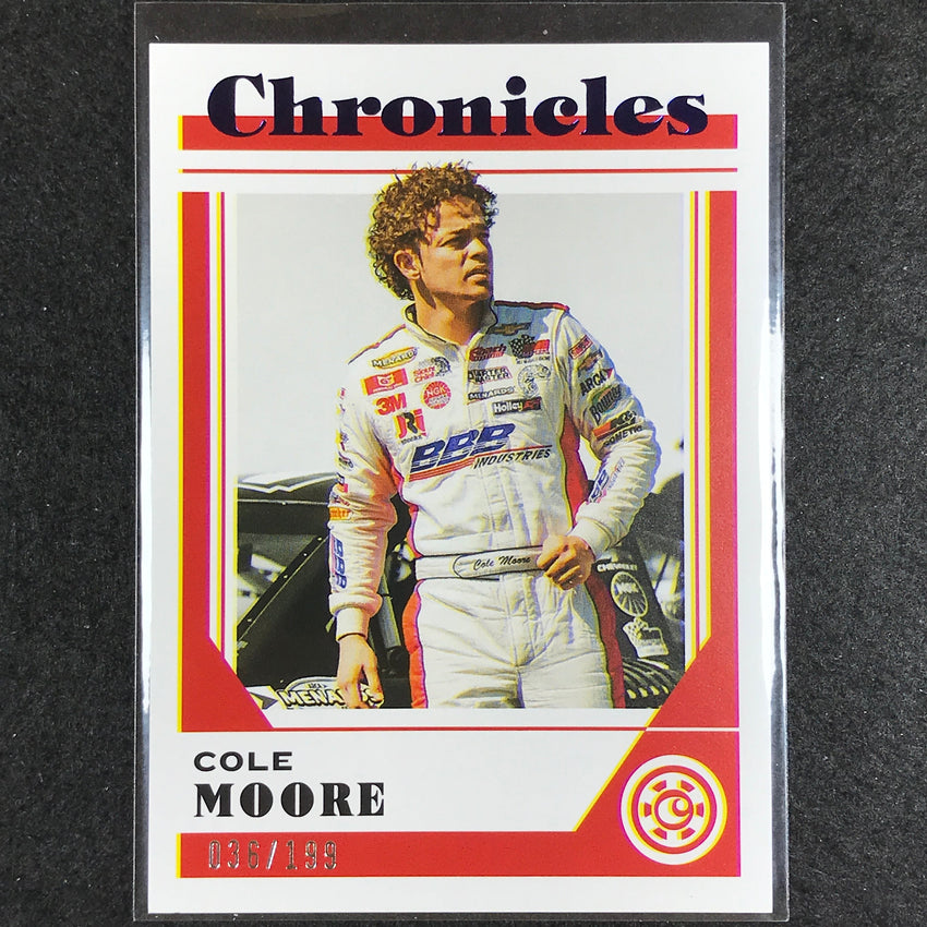 2023 Chronicles Racing Cole Moore Chronicles Base Blue 36/199