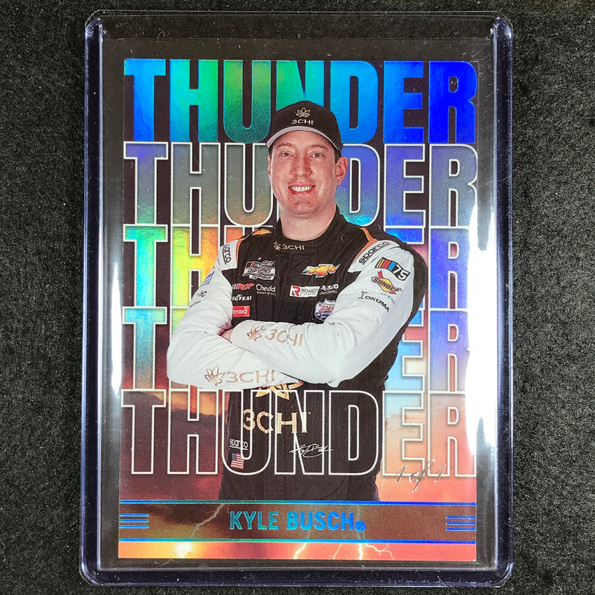 2023 Chronicles Racing Kyle Busch Thunder Platinum Blue Holo 1/1