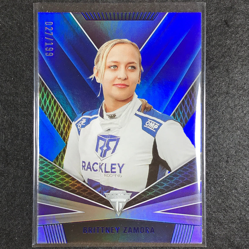2023 Chronicles Racing Brittney Zamora Titanium Blue 27/199