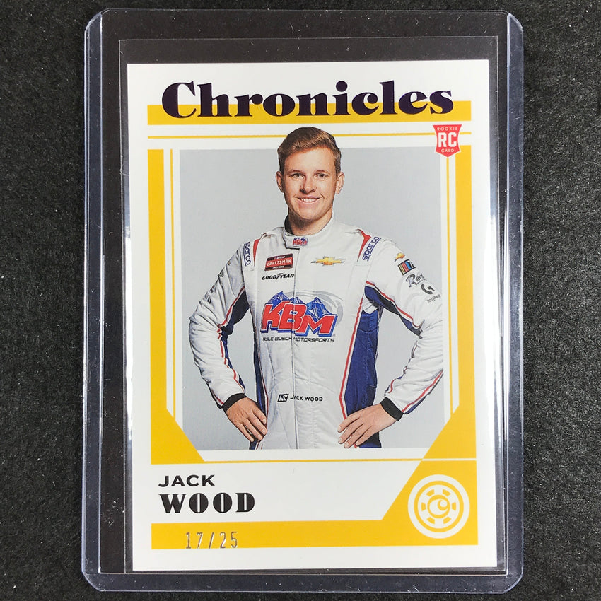 2023 Chronicles Racing Jack Wood Chronicles Rookie Base Purple 17/25