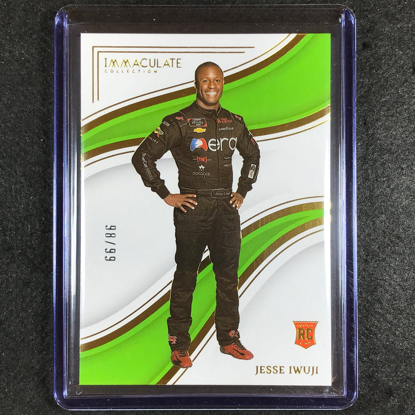2023 Chronicles Racing Jesse Iwuji Immaculate Rookie Base 98/99