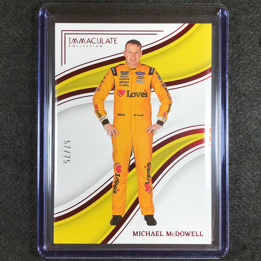 2023 Chronicles Racing Michael Mcdowell Immaculate Red 57/75