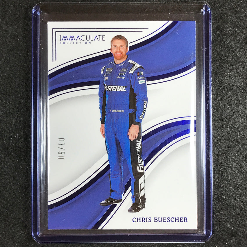2023 Chronicles Racing Chris Buescher Immaculate Blue 3/50