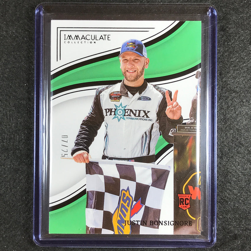 2023 Chronicles Racing Justin Bonsignore Immaculate Rookie Black 7/25