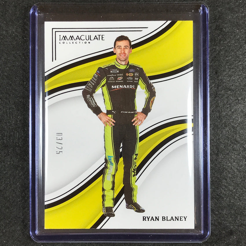 2023 Chronicles Racing Ryan Blaney Immaculate Black 3/25