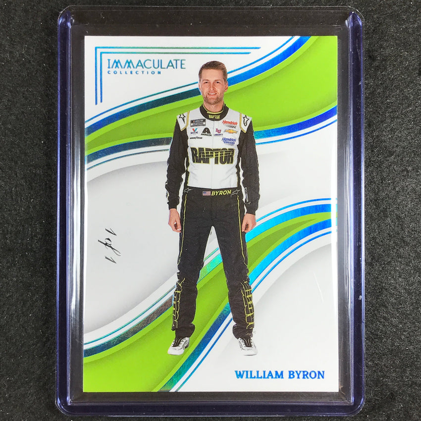 2023 Chronicles Racing William Byron Immaculate Platinum Blue Holo 1/1