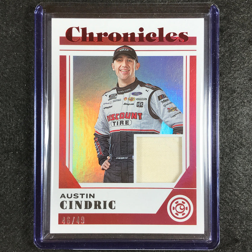 2023 Chronicles Racing Austin Cindric Chronicles Swatches Jersey Relic Red 46/49