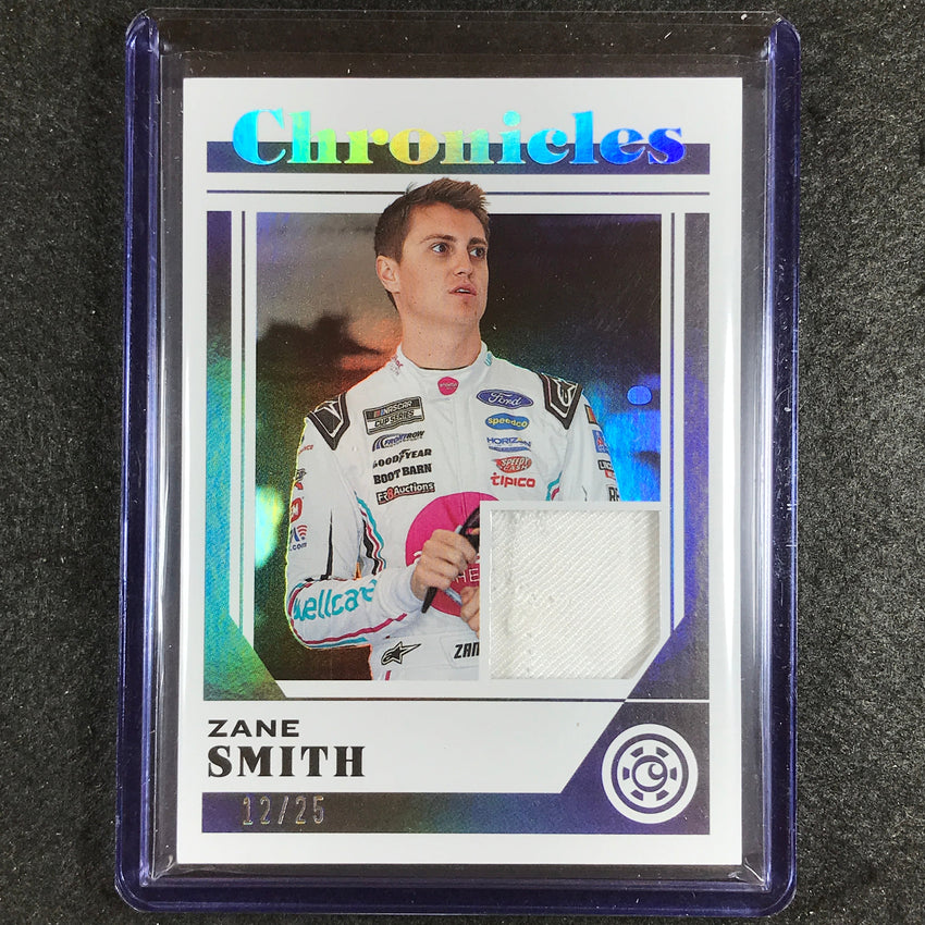 2023 Chronicles Racing Zane Smith Chronicles Swatches Jersey Relic Silver 12/25