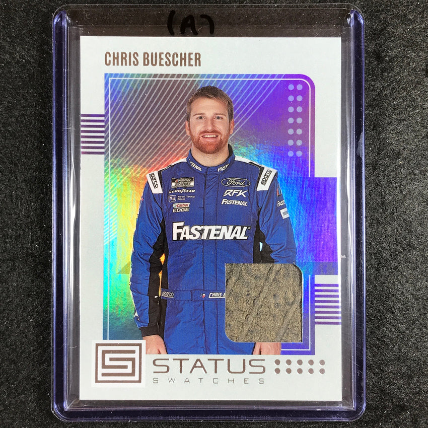 2023 Chronicles Racing CHRIS BUESCHER Status Swatches Jersey Relic (A) #CB