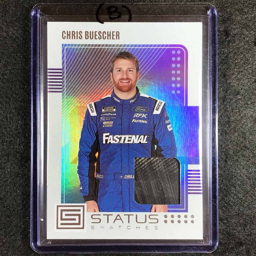 2023 Chronicles Racing CHRIS BUESCHER Status Swatches Jersey Relic (B) #CB