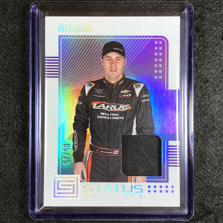 2023 Chronicles Racing Alex Labbe Status Swatches Jersey Relic Silver Holo 5/25