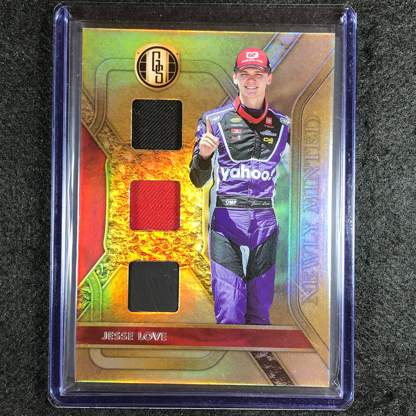2023 Chronicles Racing Jesse Love Gold Standard Newly Minted Jersey Relic No Jl