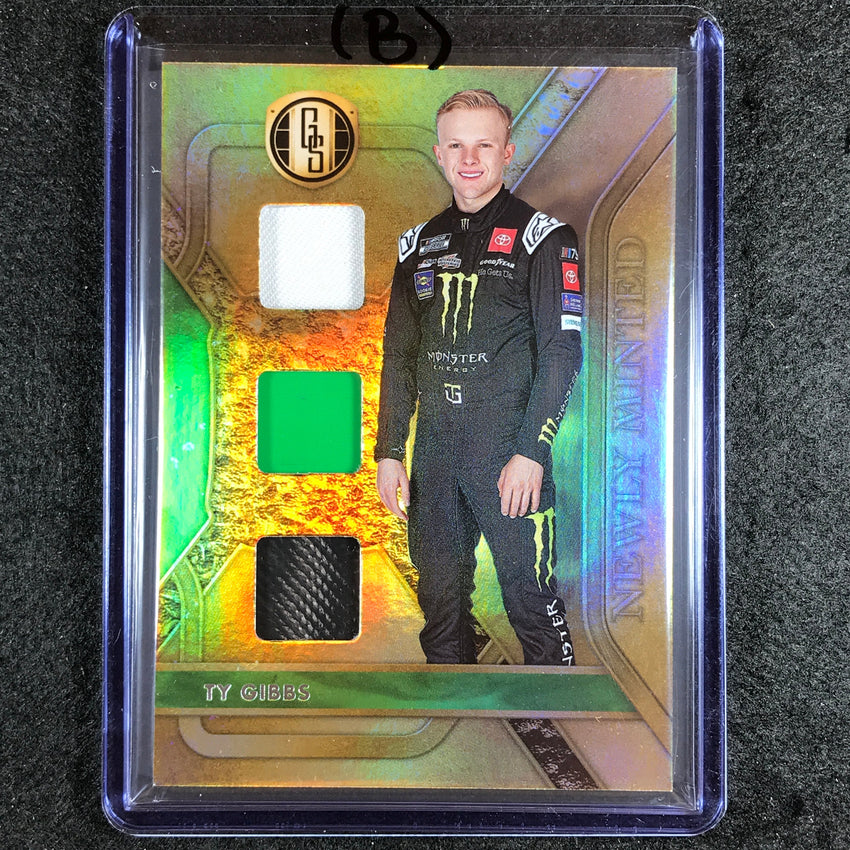 2023 Chronicles Racing Ty Gibbs Gold Standard Newly Minted Jersey Relic B No Ty
