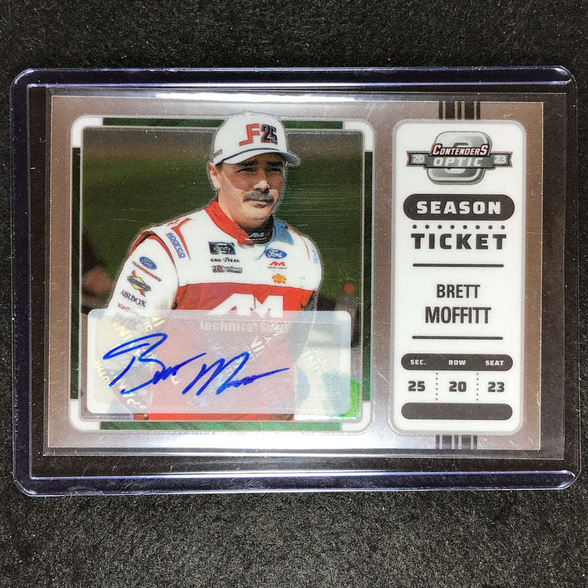 2023 Chronicles Racing Brett Moffitt Contenders Optic Season Ticket Auto #12
