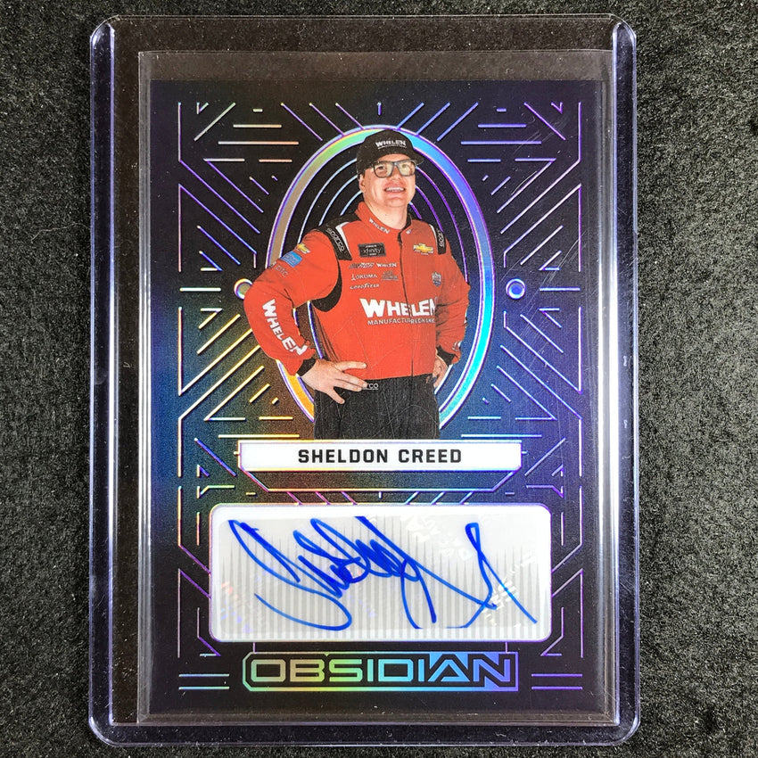 2023 Chronicles Racing Sheldon Creed Obsidian Auto Purple Electric Etch 27/49