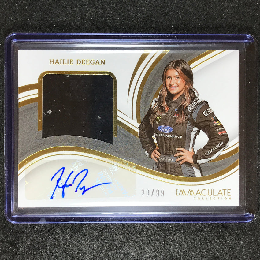 2023 Chronicles Racing Hailie Deegan Immaculate Premium Patch Auto 20/99