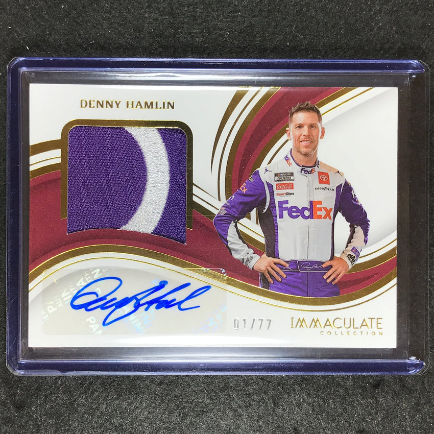 2023 Chronicles Racing Denny Hamlin Immaculate Premium Patch Auto 1/77