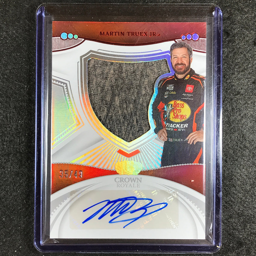2023 Chronicles Racing Martin Truex Jr. Crown Royale Patch Auto Red 35/49