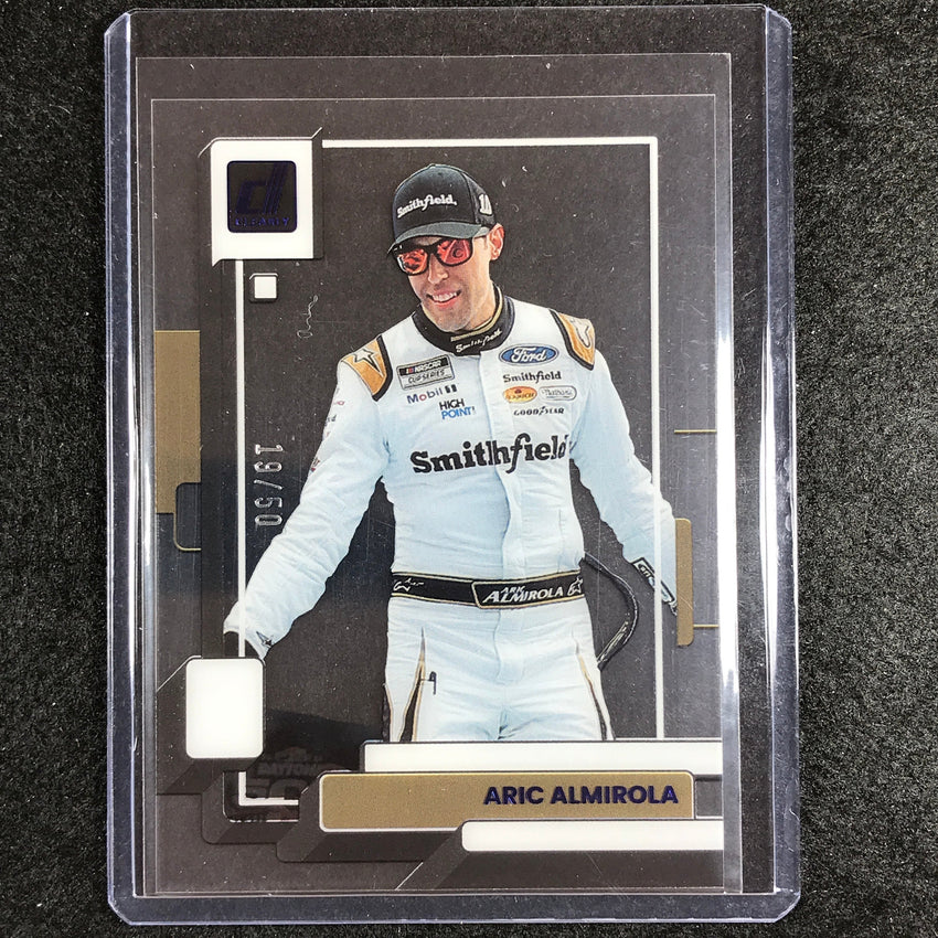 2023 Chronicles Racing Aric Almirola Clearly Donruss Acetate Blue 19/50