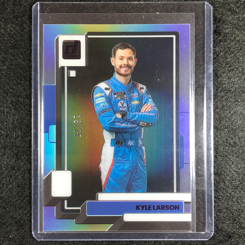 2023 Chronicles Racing Kyle Larson Clearly Donruss Acetate Purple 18/25