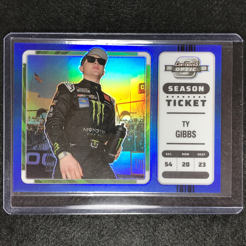 2023 Chronicles Racing Ty Gibbs Contenders Optic Season Ticket Blue 87/199