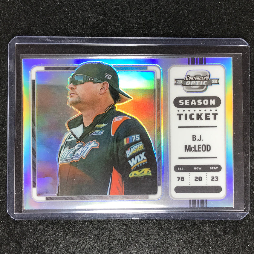 2023 Chronicles Racing B.j. Mcleod Contenders Optic Season Ticket Silver #1