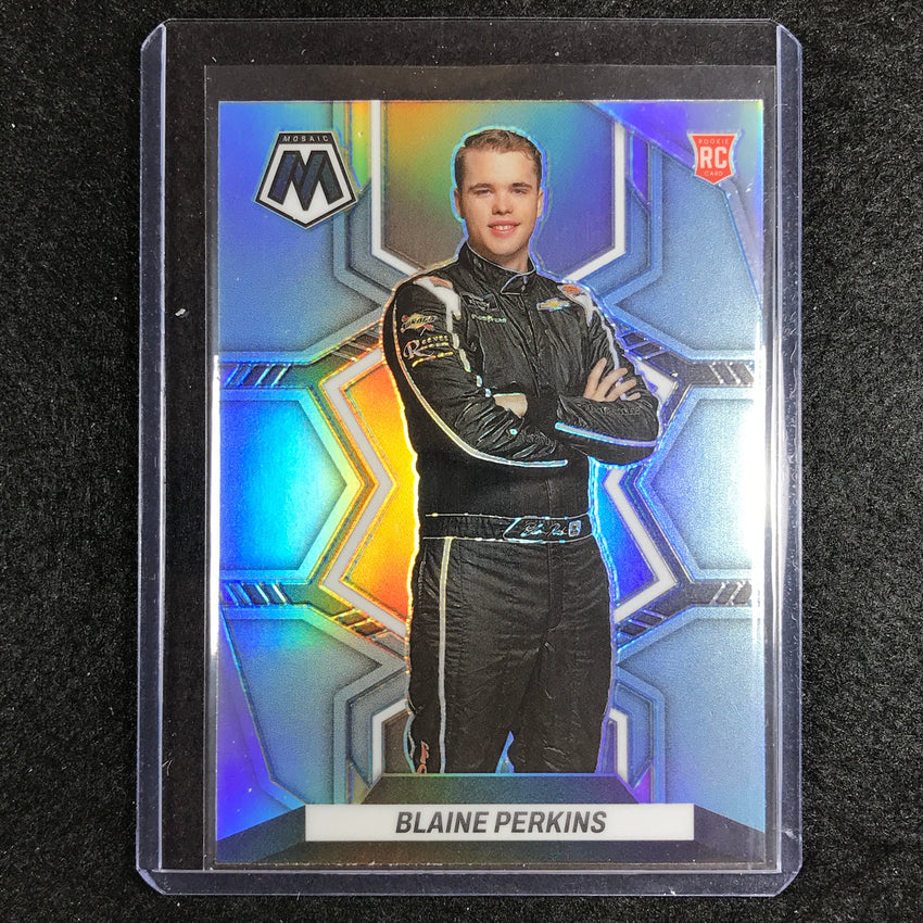 2023 Chronicles Racing Blaine Perkins Mosaic Rookie Carolina Blue Prizm #13