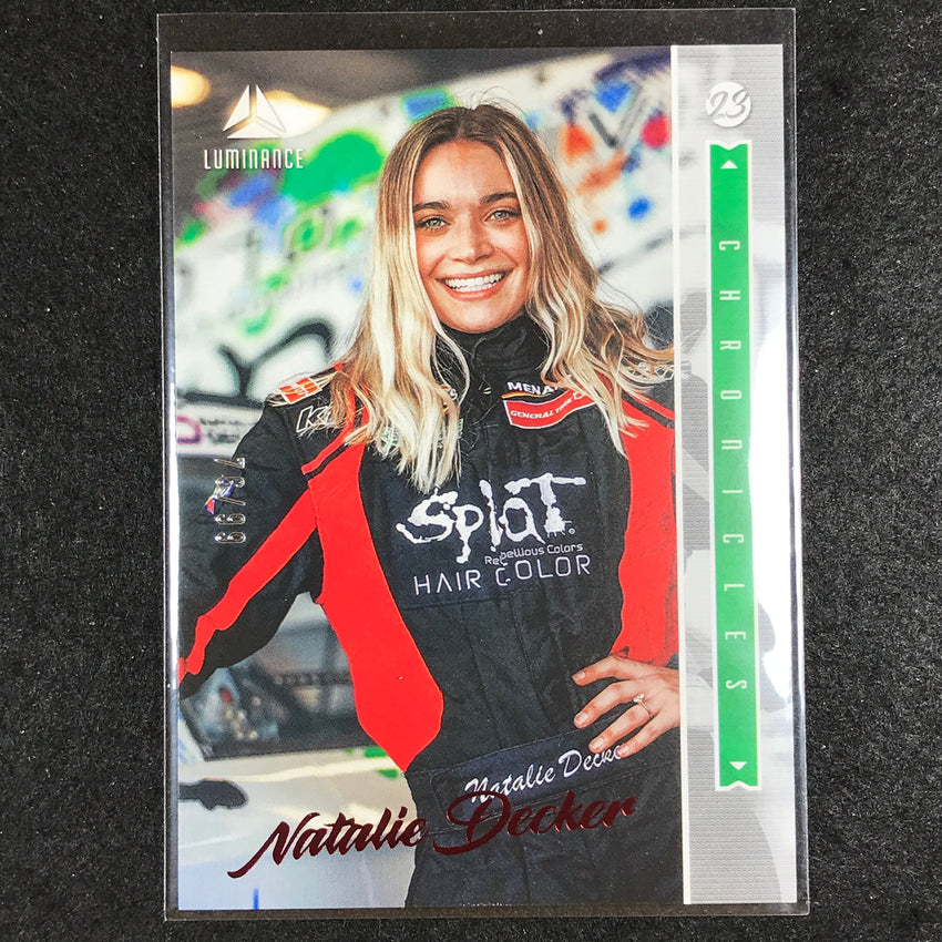 2023 Chronicles Racing Natalie Decker Luminance Red 76/99