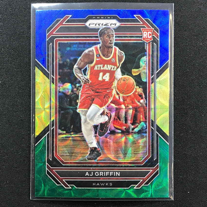2022-23 Prizm Aj Griffin Choice Rookie Blue Yellow Green Scope No 248