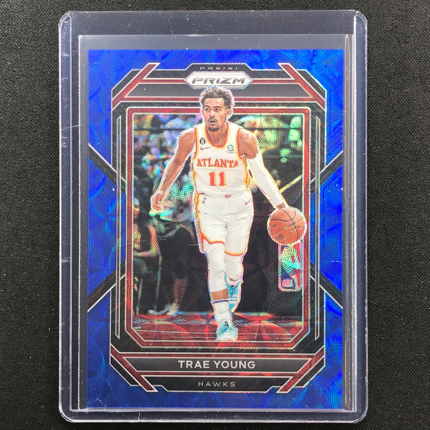 2022-23 Prizm Trae Young Choice Blue Scope 4/49