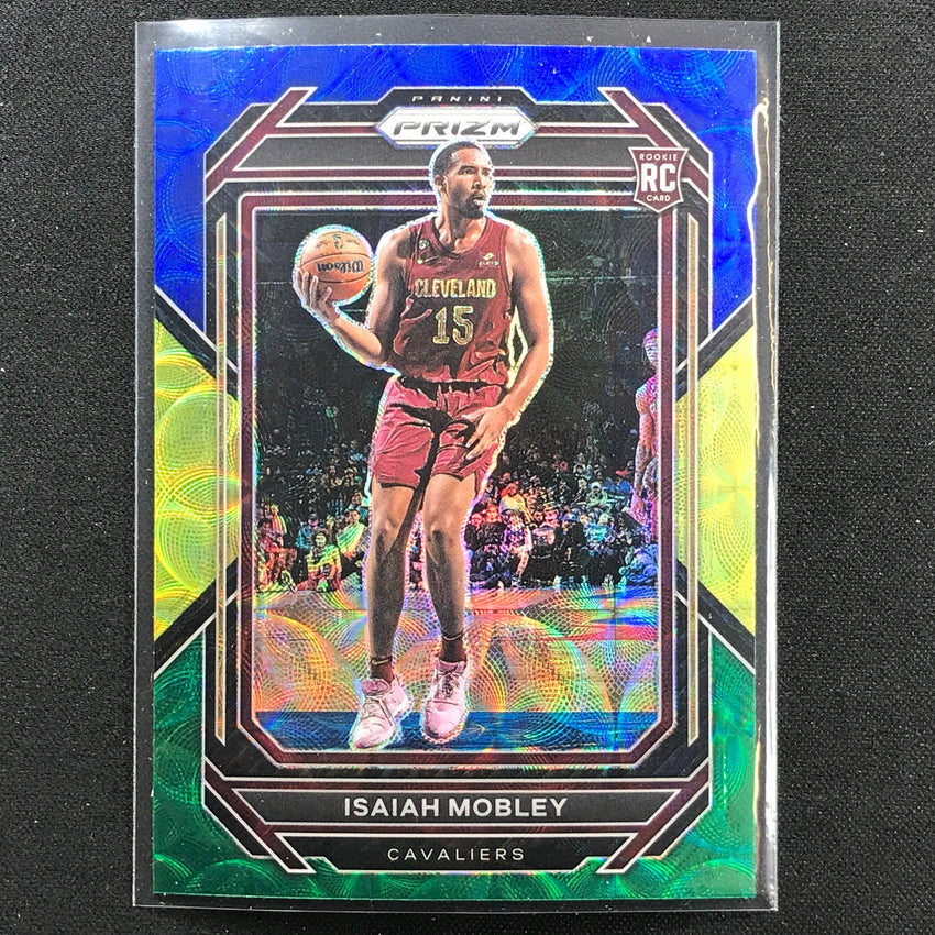 2022-23 Prizm ISAIAH MOBLEY Choice Rookie Blue Yellow Green Scope #252