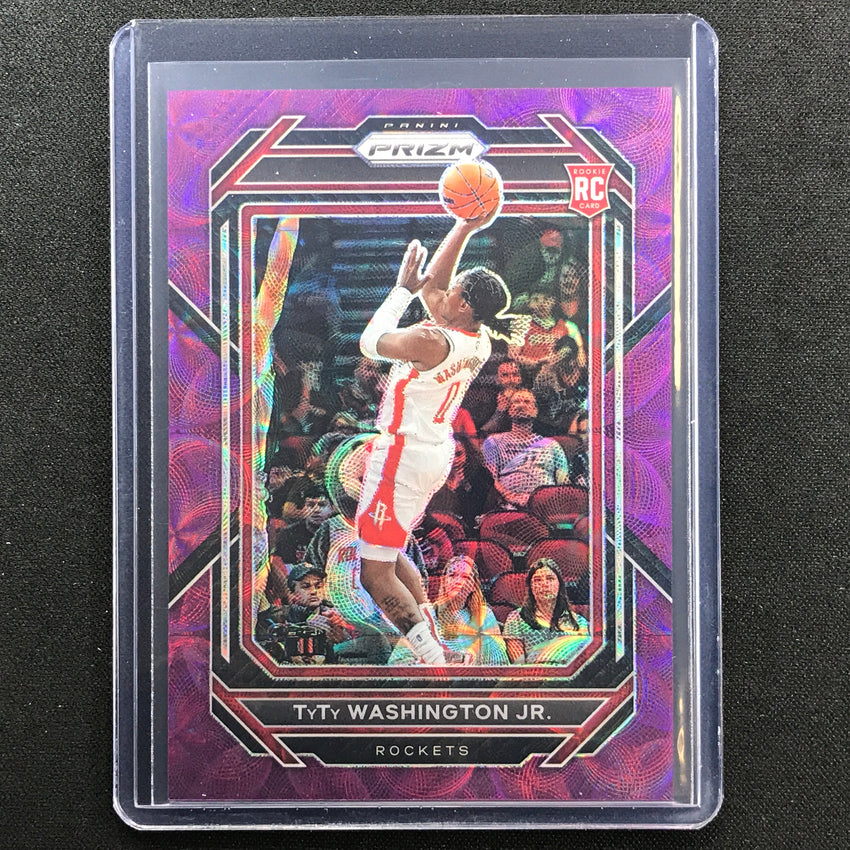 2022-23 Prizm Tyty Washington Jr. Choice Rookie Purple Scope 2/20