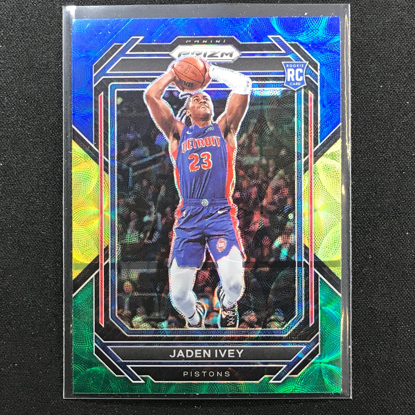 2022-23 Prizm JADEN IVEY Choice Rookie Blue Yellow Green Scope #256