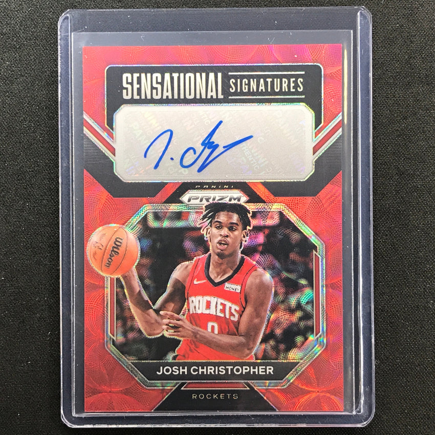 2022-23 Prizm JOSH CHRISTOPHER Sensational Signatures Auto Choice Red Scope #JC