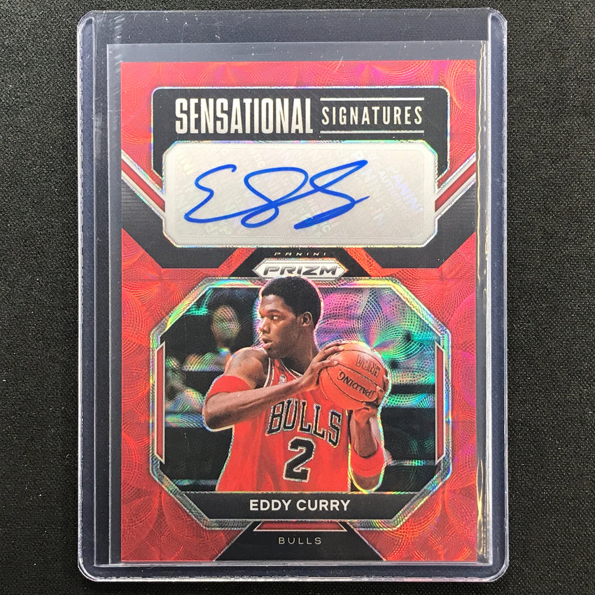 2022-23 Prizm EDDY CURRY Sensational Signatures Auto Choice Red Scope #EC