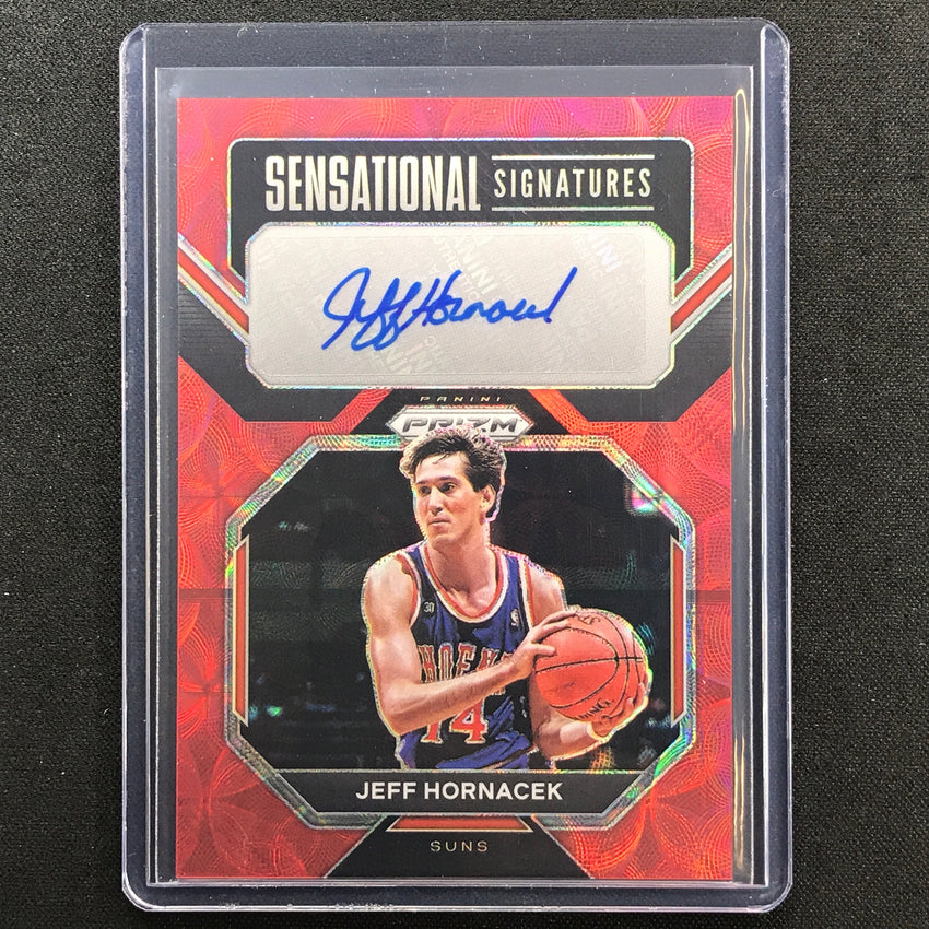2022-23 Prizm Jeff Hornacek Sensational Signatures Auto Choice Red Scope No Jh