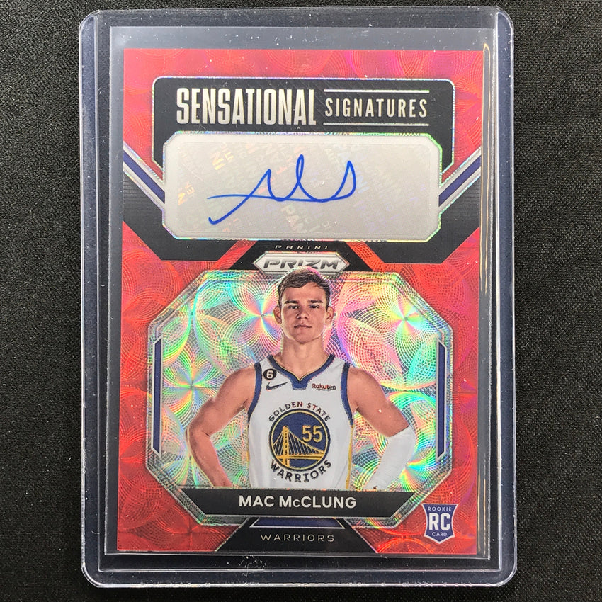 2022-23 Prizm Mac Mcclung Sensational Signatures Rookie Auto Choice Red No Mm
