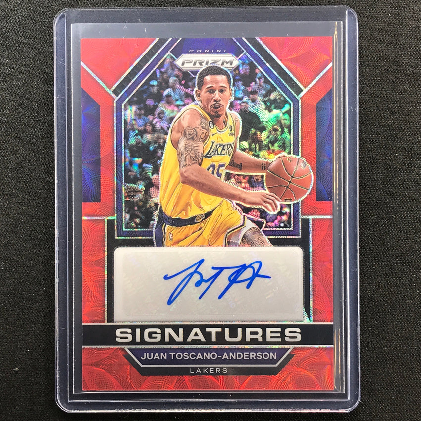 2022-23 Prizm Juan Toscano-anderson Signatures Auto Choice Red Scope No Jta