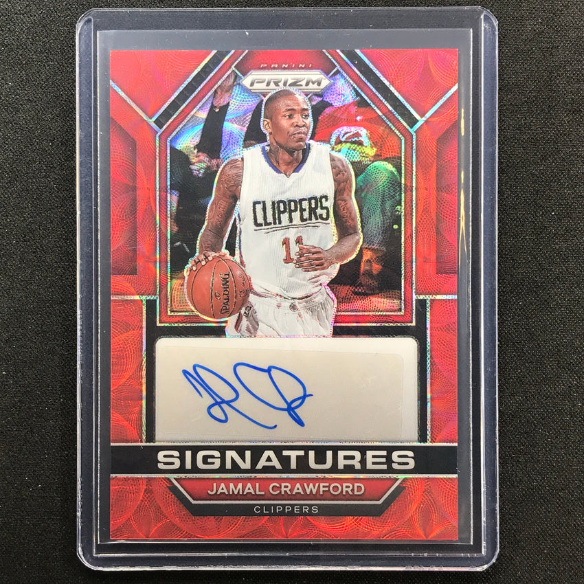 2022-23 Prizm Jamal Crawford Signatures Auto Choice Red Scope No Jcr