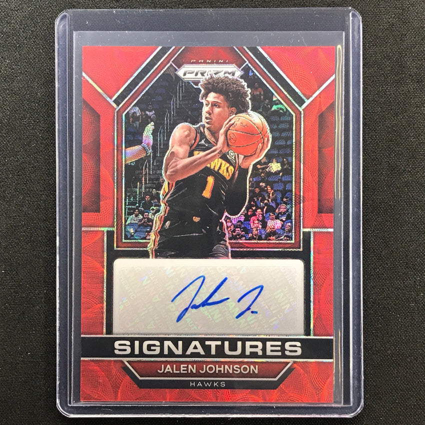 2022-23 Prizm Jalen Johnson Signatures Auto Choice Red Scope No Jjo