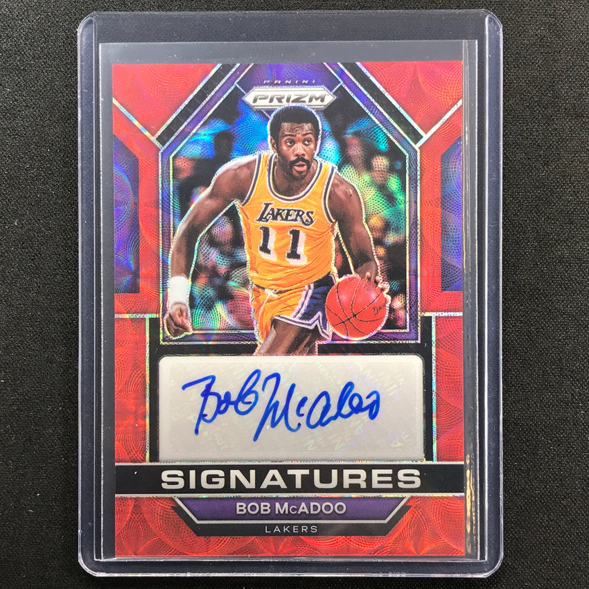 2022-23 Prizm Bob Mcadoo Signatures Auto Choice Red Scope No Bmc