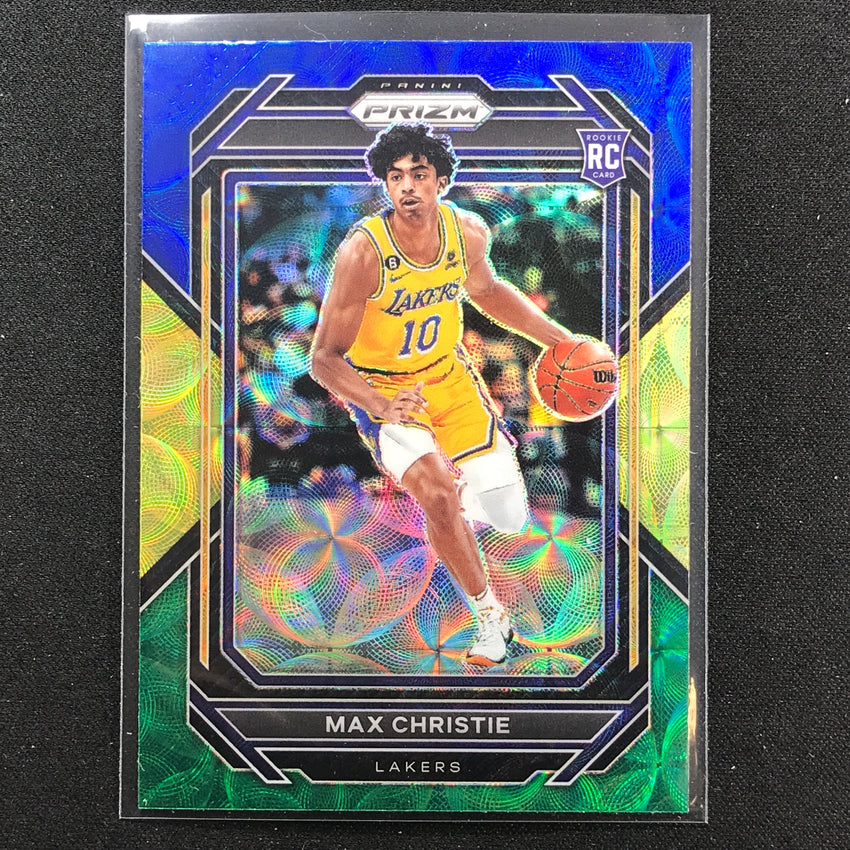 2022-23 Prizm Max Christie Choice Rookie Blue Yellow Green Scope No 270