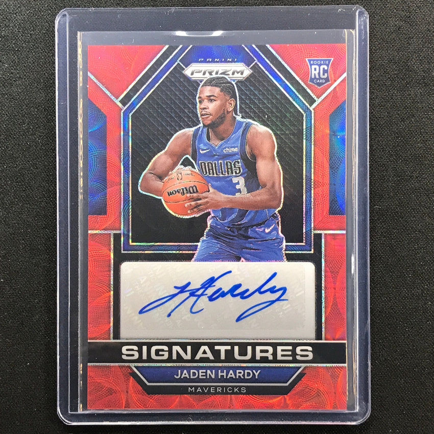 2022-23 Prizm JADEN HARDY Rookie Signatures Auto Choice Red Scope #JHA