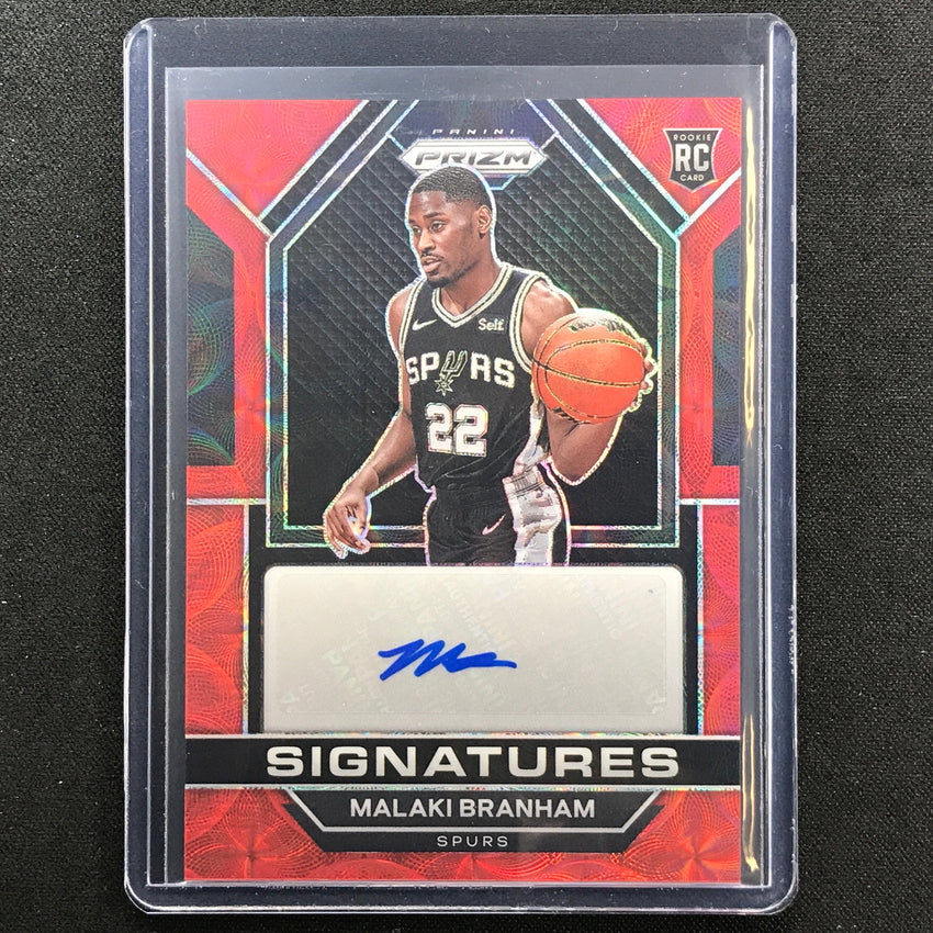 2022-23 Prizm Malaki Branham Rookie Signatures Auto Choice Red Scope No Mbr