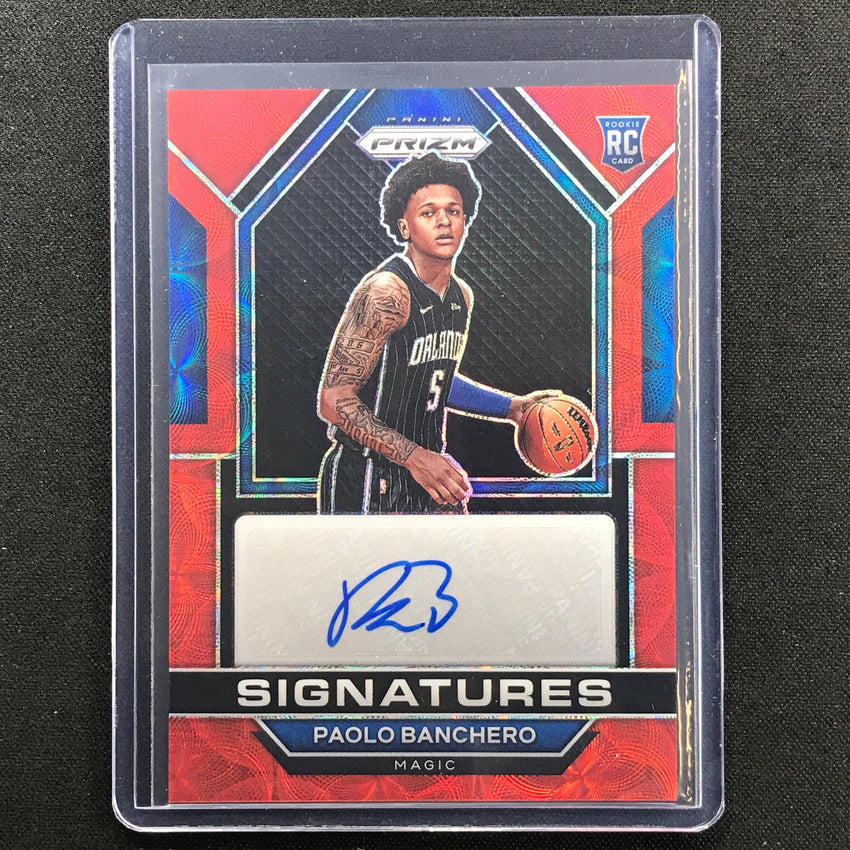 2022-23 Prizm PAOLO BANCHERO Rookie Signatures Auto Choice Red Scope #PBN