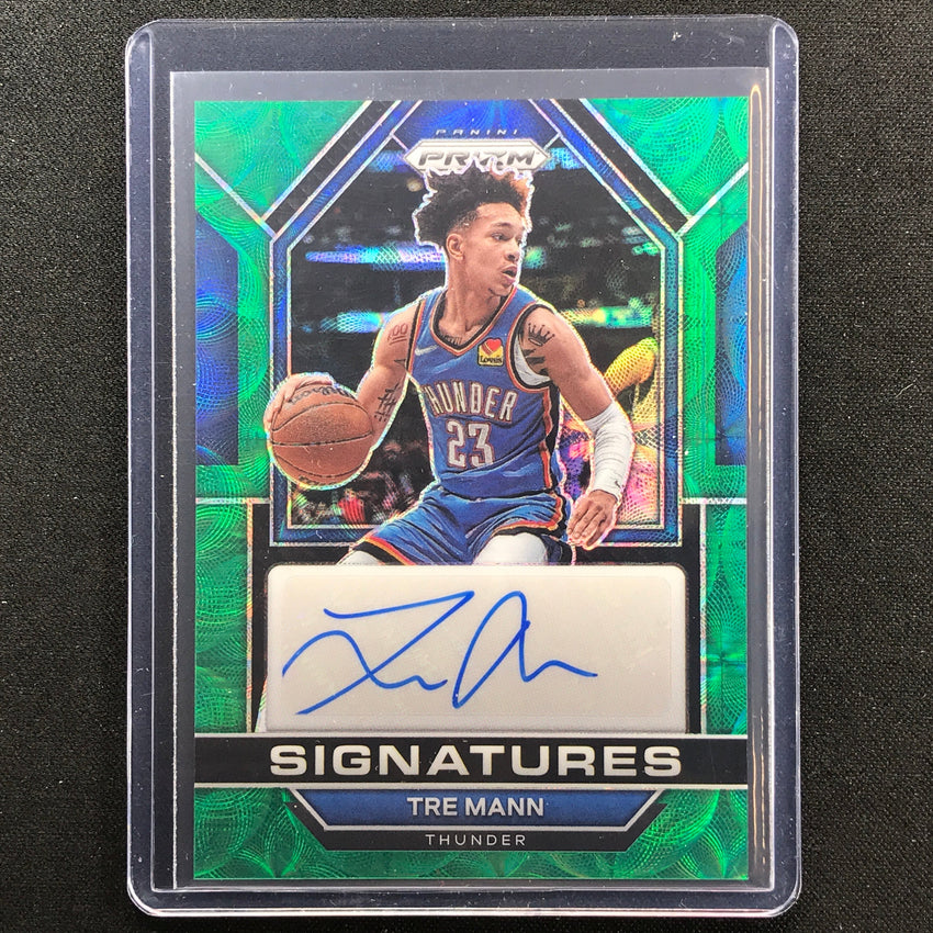 2022-23 Prizm Tre Mann Signatures Auto Choice Green Scope 3/8