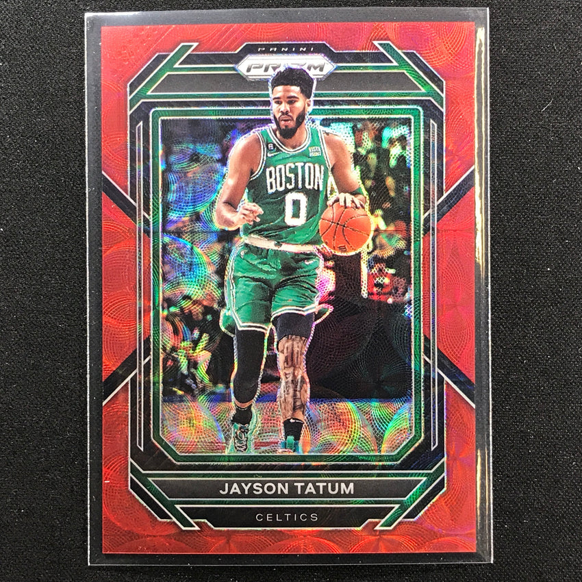 2022-23 Prizm Jayson Tatum Choice Red Scope 67/88 No 17