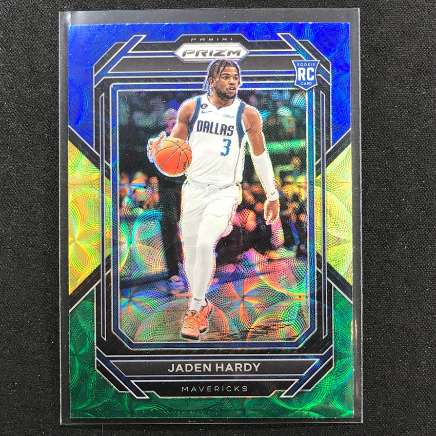 2022-23 Prizm Jaden Hardy Choice Rookie Blue Yellow Green Scope No 226